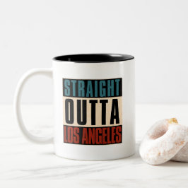 Taza Bicolor Directamente fuera de Los Angeles California CA EE