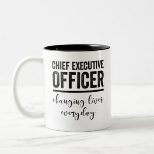 Taza Bicolor Director Ejecutivo Cambiando Vidas Todos los Días