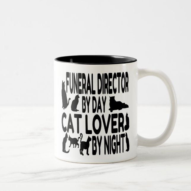 Taza Bicolor Director funerario de Cat Lover (Derecha)