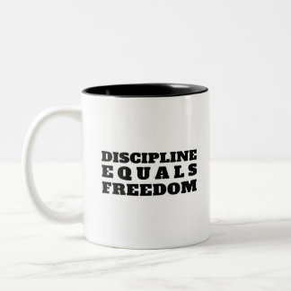 Taza Bicolor Disciplina igual a libertad - Jocko Willink