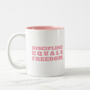 Taza Bicolor Disciplina Jocko Willink equivale a café tafetán
