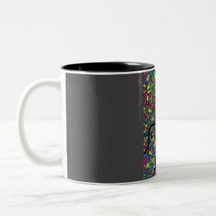 Taza Bicolor Diseñado Poster de mapas de Londres en estilo pop