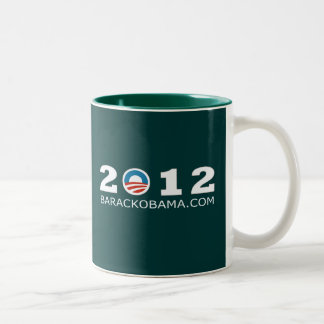 Taza Bicolor Diseño 2012 de la reelección de Barack Obama