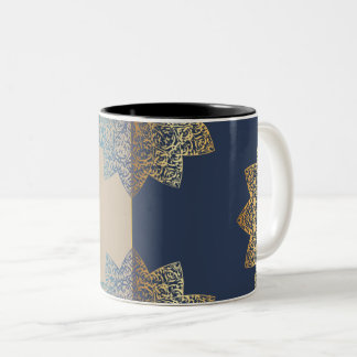 Taza Bicolor diseño arabesco
