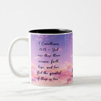 Taza Bicolor diseño basado en la fe cristiana