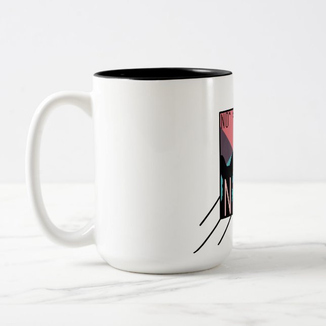 Taza Bicolor Diseño cuadrado de NMD (Izquierda)