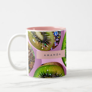 Taza Bicolor Diseño de Arte Pop Personalizado Brillante con Pur