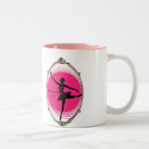 Taza Bicolor Diseño de Ballerina para el chica mug