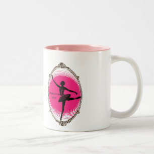 Taza Bicolor Diseño de Ballerina para el mug de chica