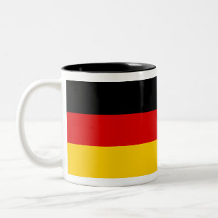Taza Bicolor Diseño de bandera alemana negro rojo dorado