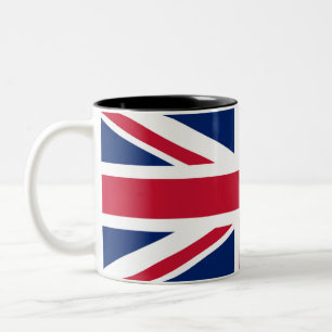 Taza Bicolor Diseño de bandera Union Jack británica