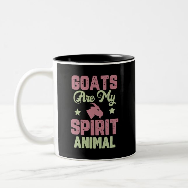 Taza Bicolor Diseño de cabra (Izquierda)