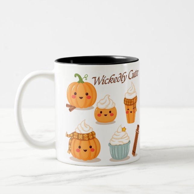 Taza Bicolor Diseño de Cuta-Halloween (Izquierda)