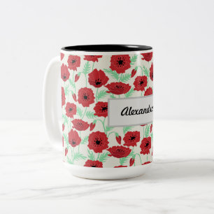 Taza Bicolor Diseño de disquete personalizado