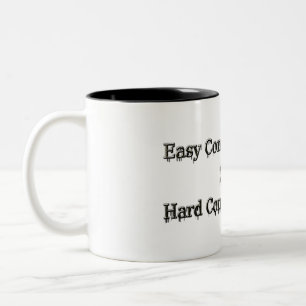 Taza Bicolor Diseño De Fácil Trabajo Y Relación De Trabajo Duro