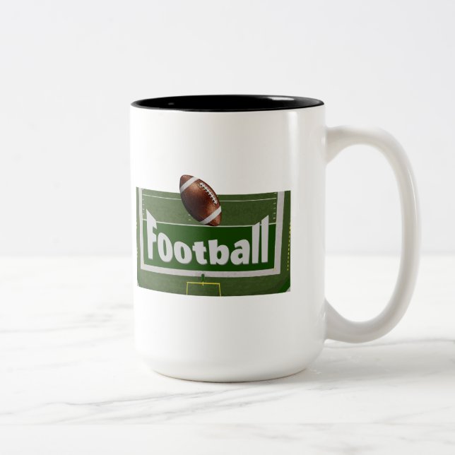 Taza Bicolor Diseño de Fútbol (Derecha)