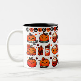 Taza Bicolor Diseño de Halloween