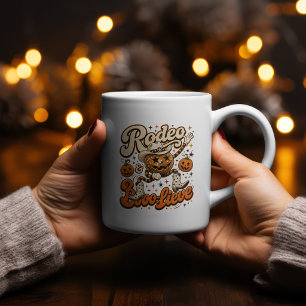 Taza Bicolor Diseño de Halloween occidental de Rodeo & Boo-liev