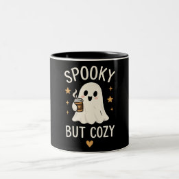 Taza Bicolor Diseño de Halloween Otoño Fantasma Lindo Espeluzna