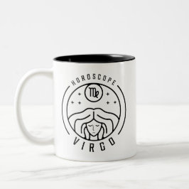 Taza Bicolor Diseño de horóscopo de Zodiac VIRGO