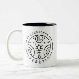 Taza Bicolor Diseño de horóscopo Zodiac SCORPIO