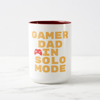 Taza Bicolor Diseño de juego en modo solo para papá gamer