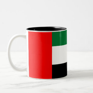Taza Bicolor Diseño de la bandera de Emiratos Árabes Unidos