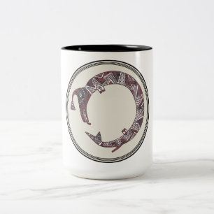 Taza Bicolor Diseño de la cerámica de Mimbres