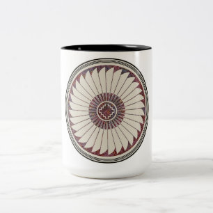 Taza Bicolor Diseño de la cerámica de Mimbres