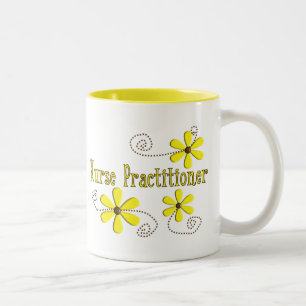 Taza Bicolor Diseño de las margaritas de los regalos del médico