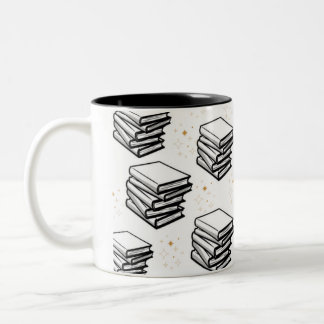 Taza Bicolor "Diseño de libros"