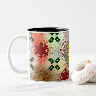 Taza Bicolor Diseño de Navidades sudorosos