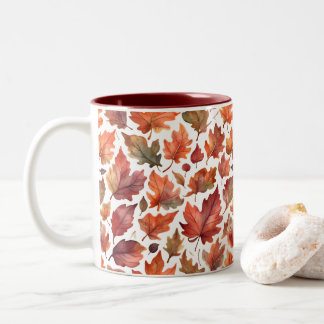 Taza Bicolor Diseño de Patrón de Radiancia Rústica