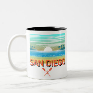 Taza Bicolor Diseño de San Diego - Mug de dos tonos