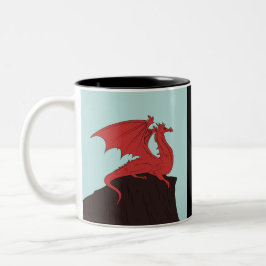 Taza Bicolor Diseño de Stroke Dragon de mano