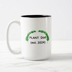 Taza Bicolor Diseño de vida de papá de plantas amante de las pl