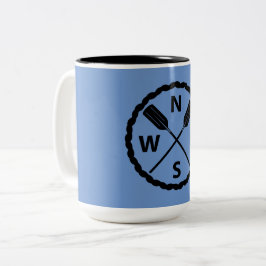 Taza Bicolor Diseño del Explorador de pádel - Mug de dos tonos