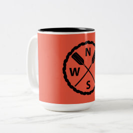 Taza Bicolor Diseño del Explorador de pádel - Mug de dos tonos