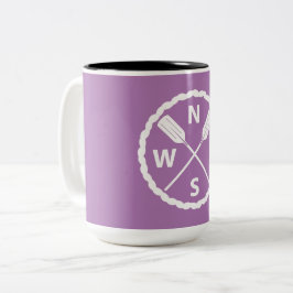 Taza Bicolor Diseño del Explorador de pádel - Mug de dos tonos