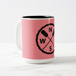 Taza Bicolor Diseño del Explorador de pádel - Mug de dos tonos