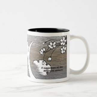 Taza Bicolor Diseño del japonés/traducción del siglo XIX,