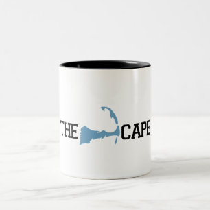 Taza Bicolor Diseño del "mapa" de Cape Cod