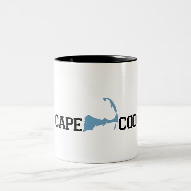 Taza Bicolor Diseño del "mapa" de Cape Cod (Centro)