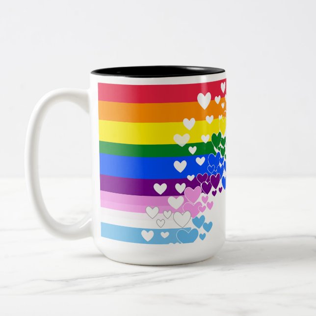 Taza Bicolor Diseño del Orgullo Camarillo 2023 (Izquierda)