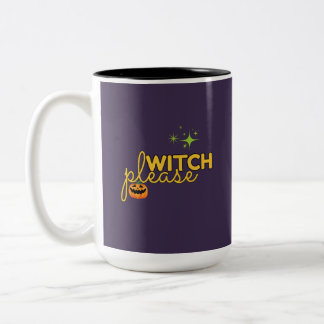 Taza Bicolor Diseño Divertido de Halloween: Bruja Por Favor