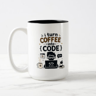Taza Bicolor Diseño Divertido de Programador