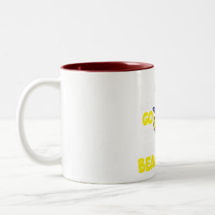 Taza Bicolor Diseño divertido de tiburón de verano en la playa
