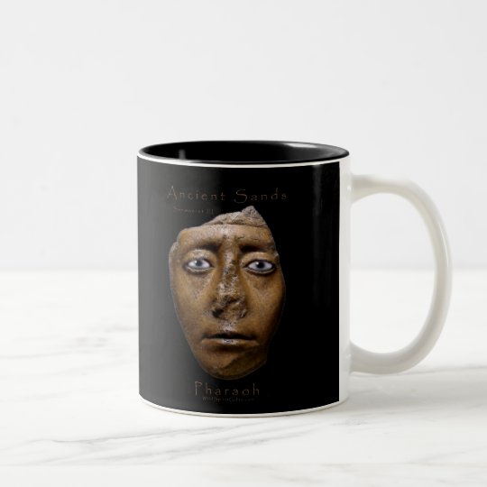 Taza Bicolor Diseño egipcio de la cara del Pharaoh