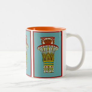 Taza Bicolor Diseño egipcio nº 3 en Emporio Moffa