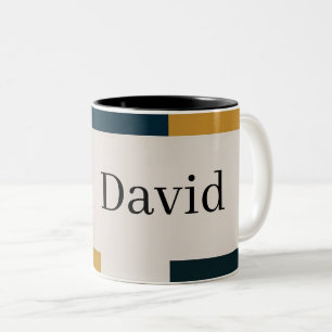Taza Bicolor diseño elegante y minimalista de diseño personaliz